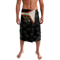 Iraq Golden Eagle Emblem Lavalava with Flag Stripes and National Arabic Script Design - Wonder Print Shop
