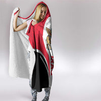 Iraq Hooded Blanket with Lamassu Mythical Creature and National Map Design - Wonder Print Shop