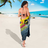 Andorra Sarong with Mountain Ridge and Eagle Emblem Design - Wonder Print Shop