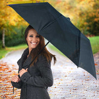 Andorra Umbrella with Mountain Ridge and Eagle Emblem Design - Wonder Print Shop