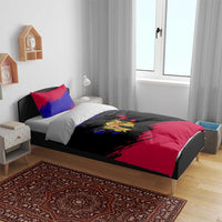 Andorra Bedding Set with Eagle Eyes and Paint Stroke Design - Wonder Print Shop