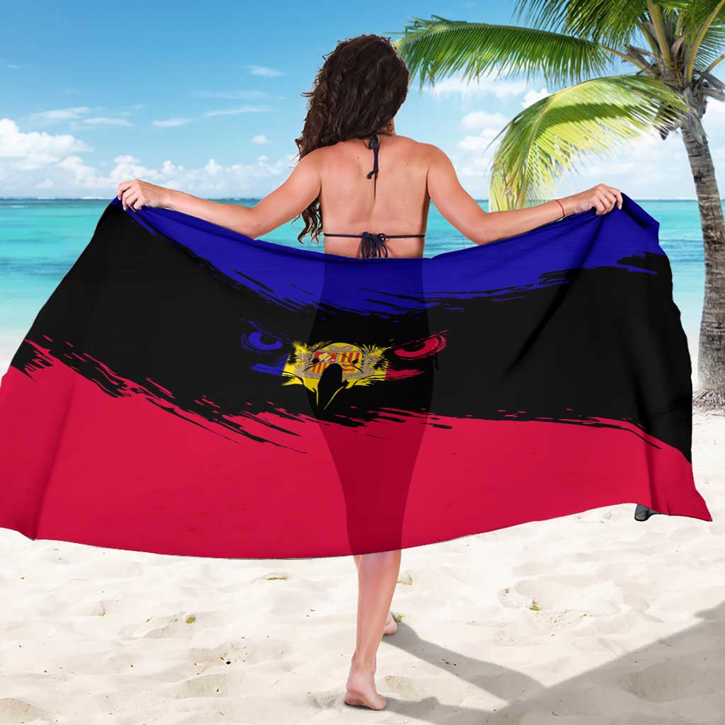 Andorra Sarong with Eagle Eyes and Paint Stroke Design - Wonder Print Shop
