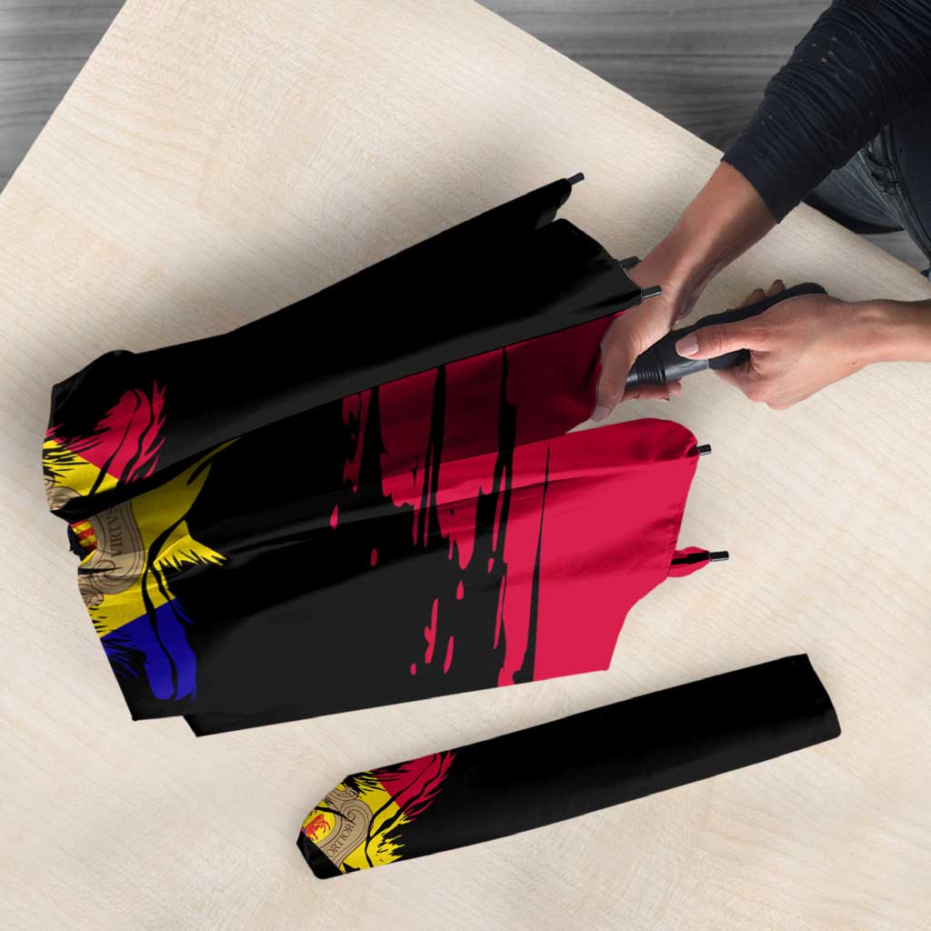 Andorra Umbrella with Eagle Eyes and Paint Stroke Design - Wonder Print Shop