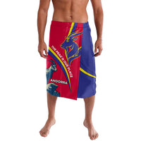 Andorra Lavalava with Mountain Goat and Curved Stripe Design - Wonder Print Shop