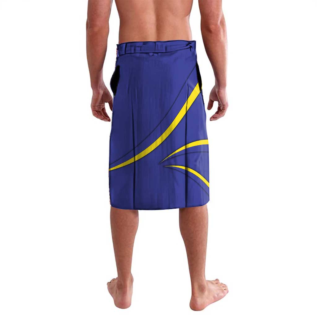 Andorra Lavalava with Mountain Goat and Curved Stripe Design - Wonder Print Shop