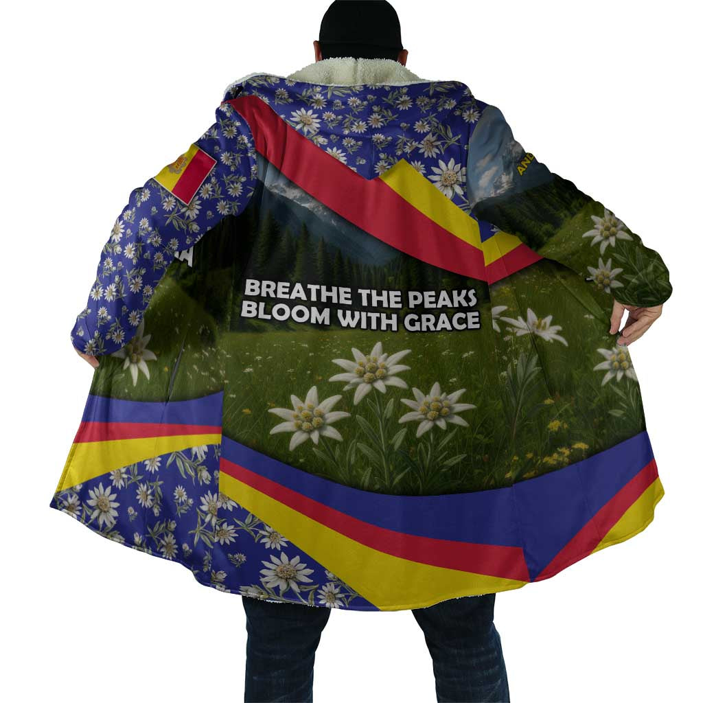 Andorra Cloak with Edelweiss Mountain Landscape Design - Wonder Print Shop