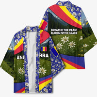 Andorra Kimono with Edelweiss Mountain Landscape Design - Wonder Print Shop