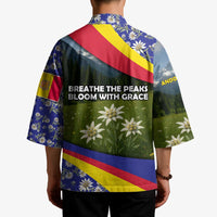 Andorra Kimono with Edelweiss Mountain Landscape Design - Wonder Print Shop