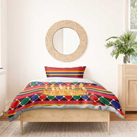 Burkina Faso Bedding Set with Red Green Blue Geometric - Wonder Print Shop