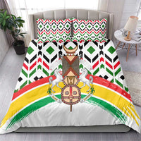 Burkina Faso Bedding Set with Red Green Black Geometric Design - Wonder Print Shop