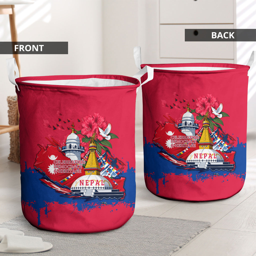 Nepal Constitution Day September 19 Laundry Basket Himalayan Temples Heritage Flag Dove