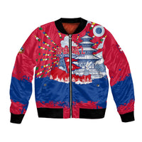Nepal Constitution Day September 19 Bomber Jacket Himalayan Temples Heritage Flag Dove