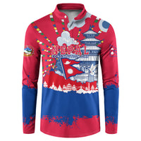 Nepal Constitution Day September 19 Button Sweatshirt Himalayan Temples Heritage Flag Dove