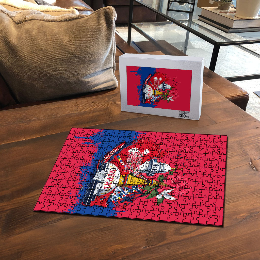 Nepal Constitution Day September 19 Puzzle Himalayan Temples Heritage Flag Dove