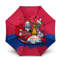 Nepal Constitution Day September 19 Umbrella Himalayan Temples Heritage Flag Dove