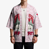 Japan Christmas Kimono with Sleeping Polar Bear Pine Trees and Chrysanthemum Crest Pattern - Wonder Print Shop