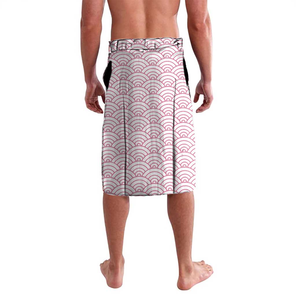 Japan Christmas Lavalava with Sleeping Polar Bear Pine Trees and Chrysanthemum Crest Pattern - Wonder Print Shop