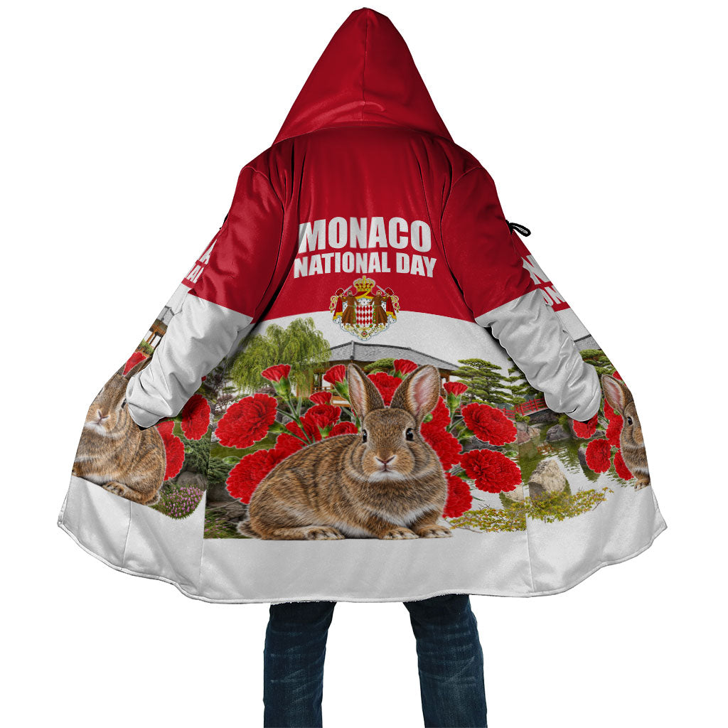 Monaco National Day Cloak Patriotic Floral Japanese Garden Art