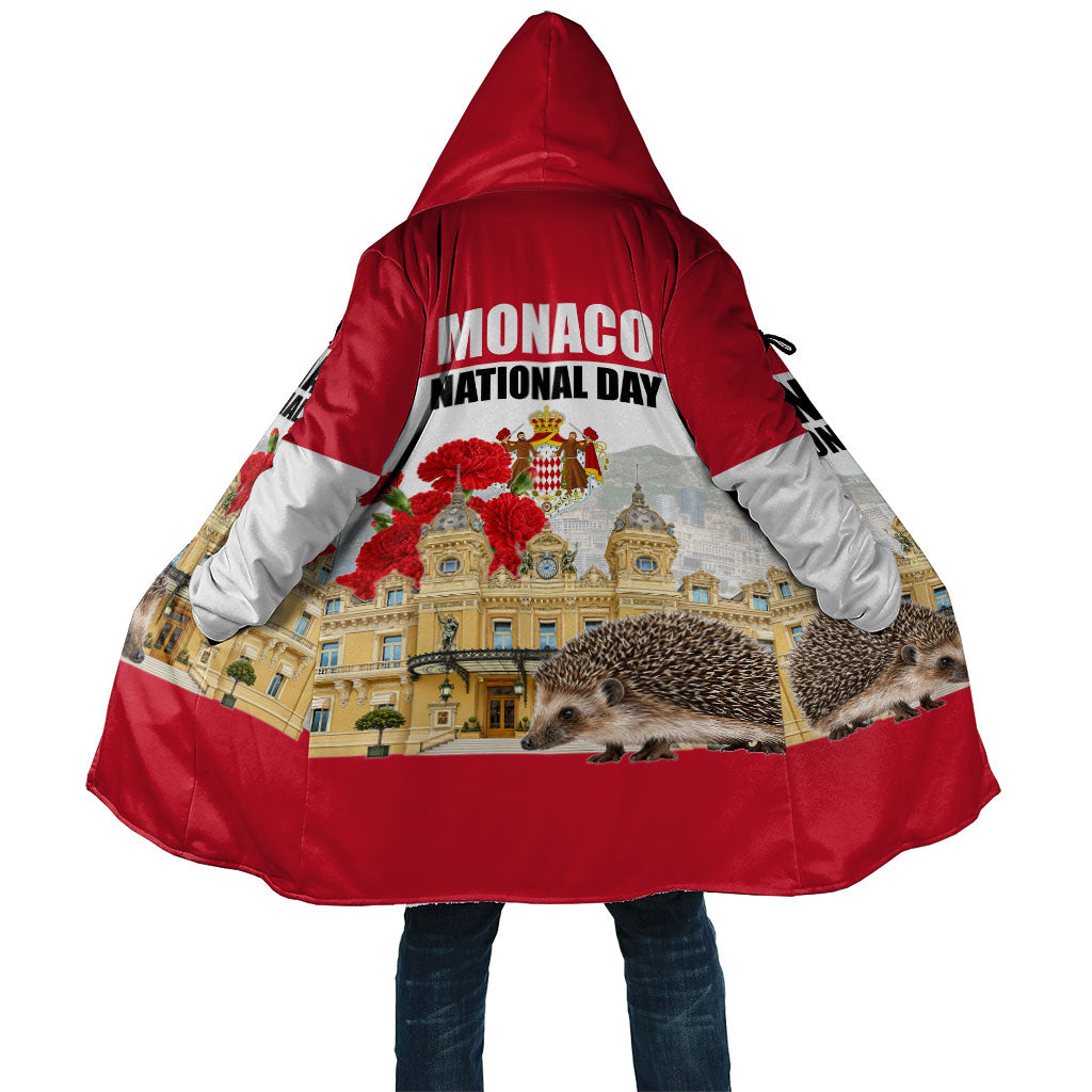 Monaco National Day Cloak Patriotic Monte Carlo Architecture Floral Art