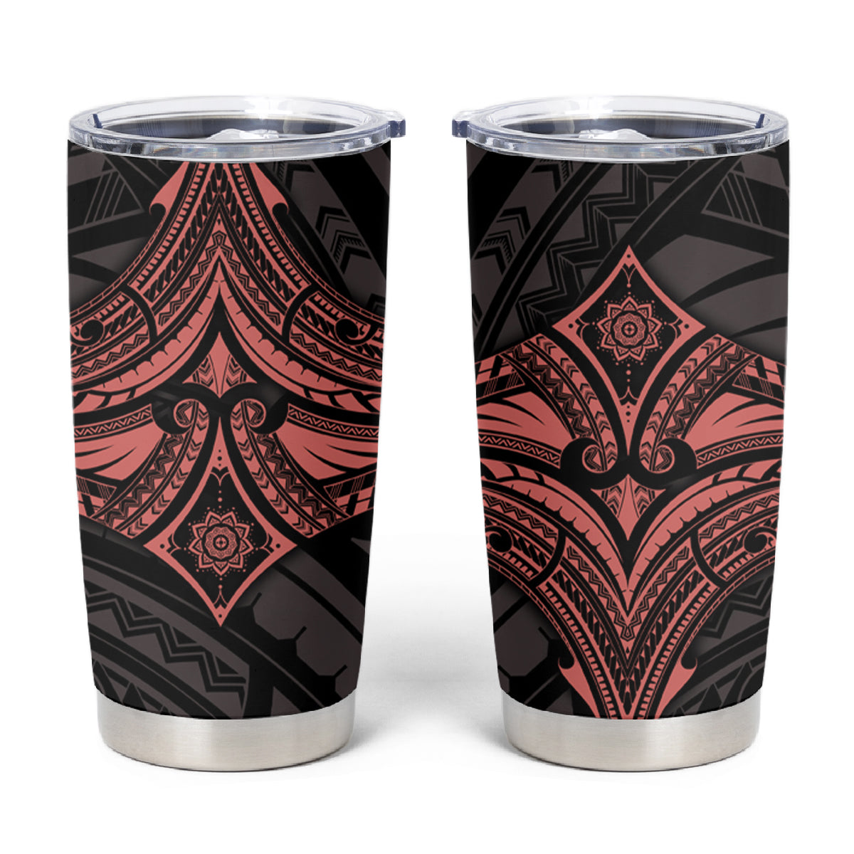 Feminine Polynesian Tumbler Cup Mandala Tattoo Style - Wonder Print Shop