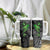 Polynesian Tumbler With Handle Hammerhead Shark Tribal Pattern Black Green Version - Wonder Print Shop