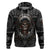 Skull Native American Warrior Hoodie - Wonder Print Shop