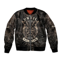 Unisex Viking bomber jacket with front zip and large chest graphic