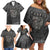 Fenir Viking Family Matching Off Shoulder Short Dress and Hawaiian Shirt Better to be a Wolf of Odin - Wonder Print Shop