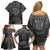 Fenir Viking Family Matching Off Shoulder Short Dress and Hawaiian Shirt Better to be a Wolf of Odin - Wonder Print Shop