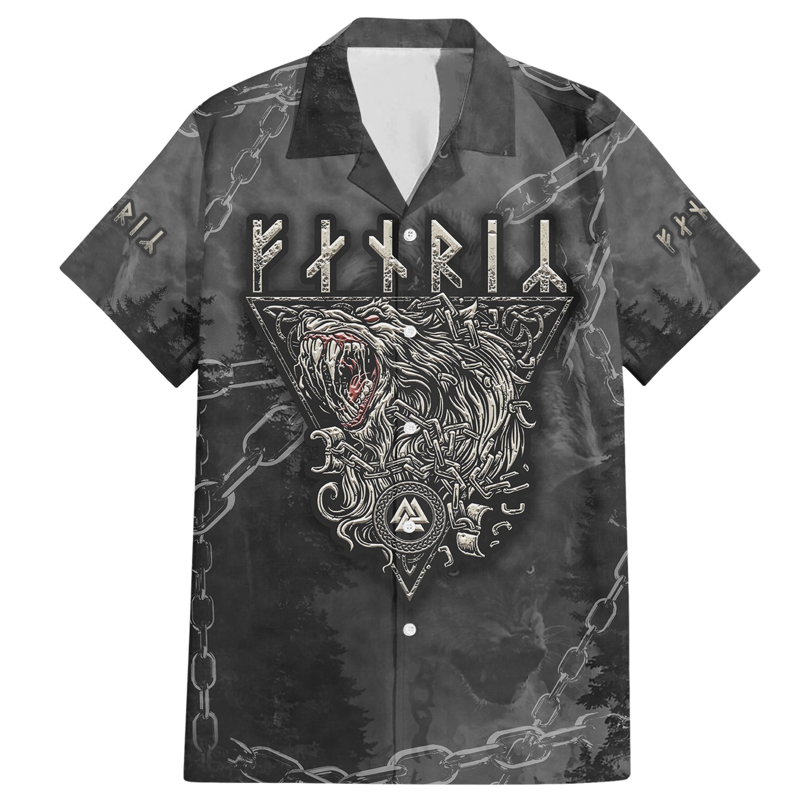 Fenir Viking Hawaiian Shirt Better to be a Wolf of Odin - Wonder Print Shop