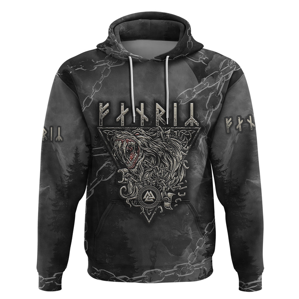 Fenir Viking Hoodie Better to be a Wolf of Odin - Wonder Print Shop