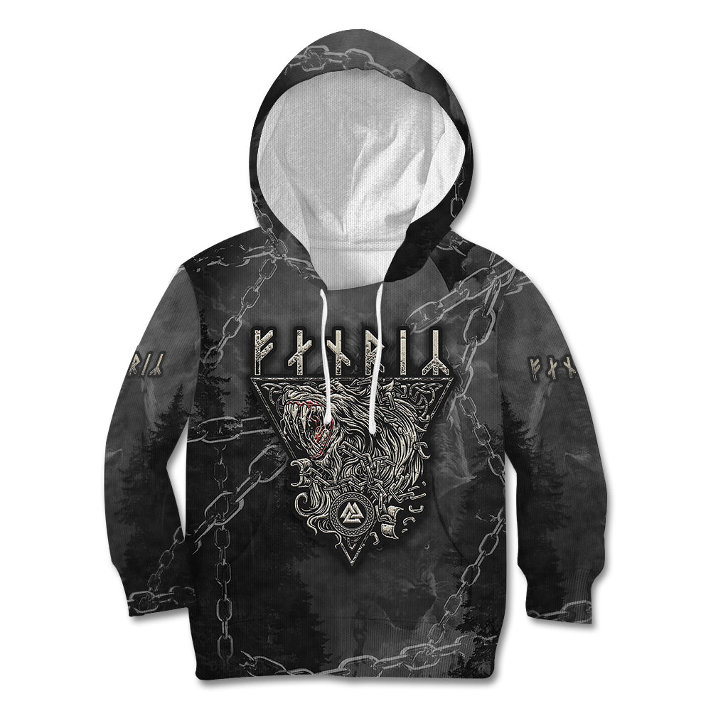 Fenir Viking Kid Hoodie Better to be a Wolf of Odin - Wonder Print Shop