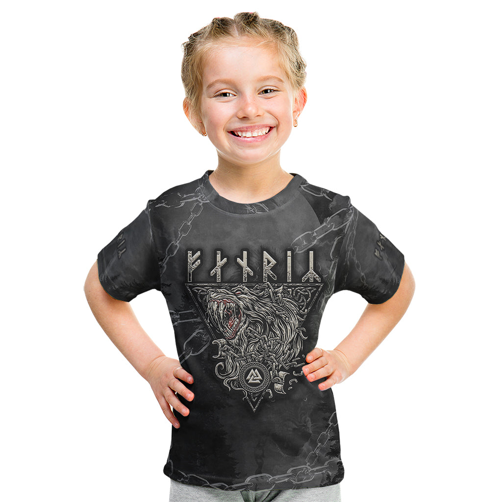 Fenir Viking Kid T Shirt Better to be a Wolf of Odin - Wonder Print Shop