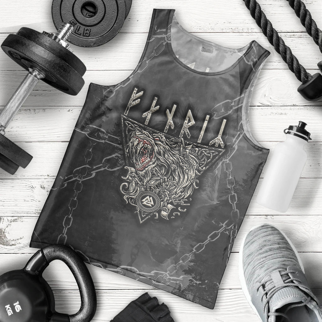 Fenir Viking Men Tank Top Better to be a Wolf of Odin - Wonder Print Shop