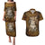 Odin Viking Couples Matching Puletasi Dress and Hawaiian Shirt Valknut, Ravens, and Enchanted Forest - Wonder Print Shop