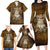 Odin Viking Family Matching Long Sleeve Bodycon Dress and Hawaiian Shirt Valknut, Ravens, and Enchanted Forest - Wonder Print Shop