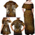 Odin Viking Family Matching Off Shoulder Maxi Dress and Hawaiian Shirt Valknut, Ravens, and Enchanted Forest - Wonder Print Shop