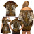 Odin Viking Family Matching Off Shoulder Short Dress and Hawaiian Shirt Valknut, Ravens, and Enchanted Forest - Wonder Print Shop