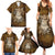 Odin Viking Family Matching Summer Maxi Dress and Hawaiian Shirt Valknut, Ravens, and Enchanted Forest - Wonder Print Shop