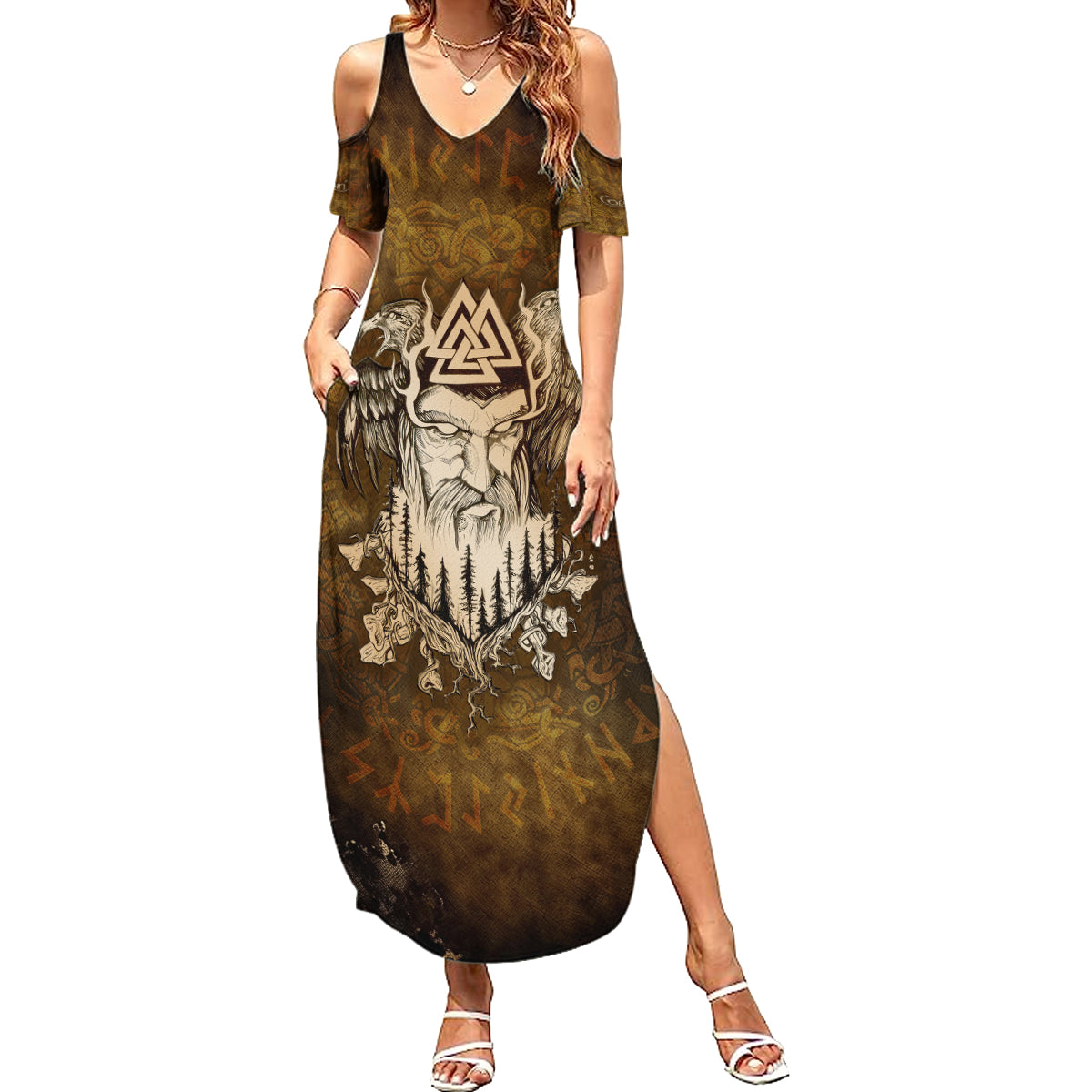 odin-viking-summer-maxi-dress-valknut-ravens-and-enchanted-forest