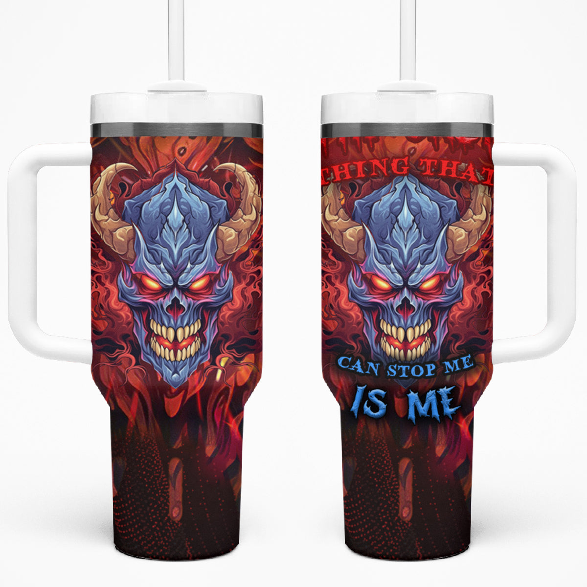 The Only Thing That Can Stop Me Is Me Tumbler With Handle - Wonder Print Shop