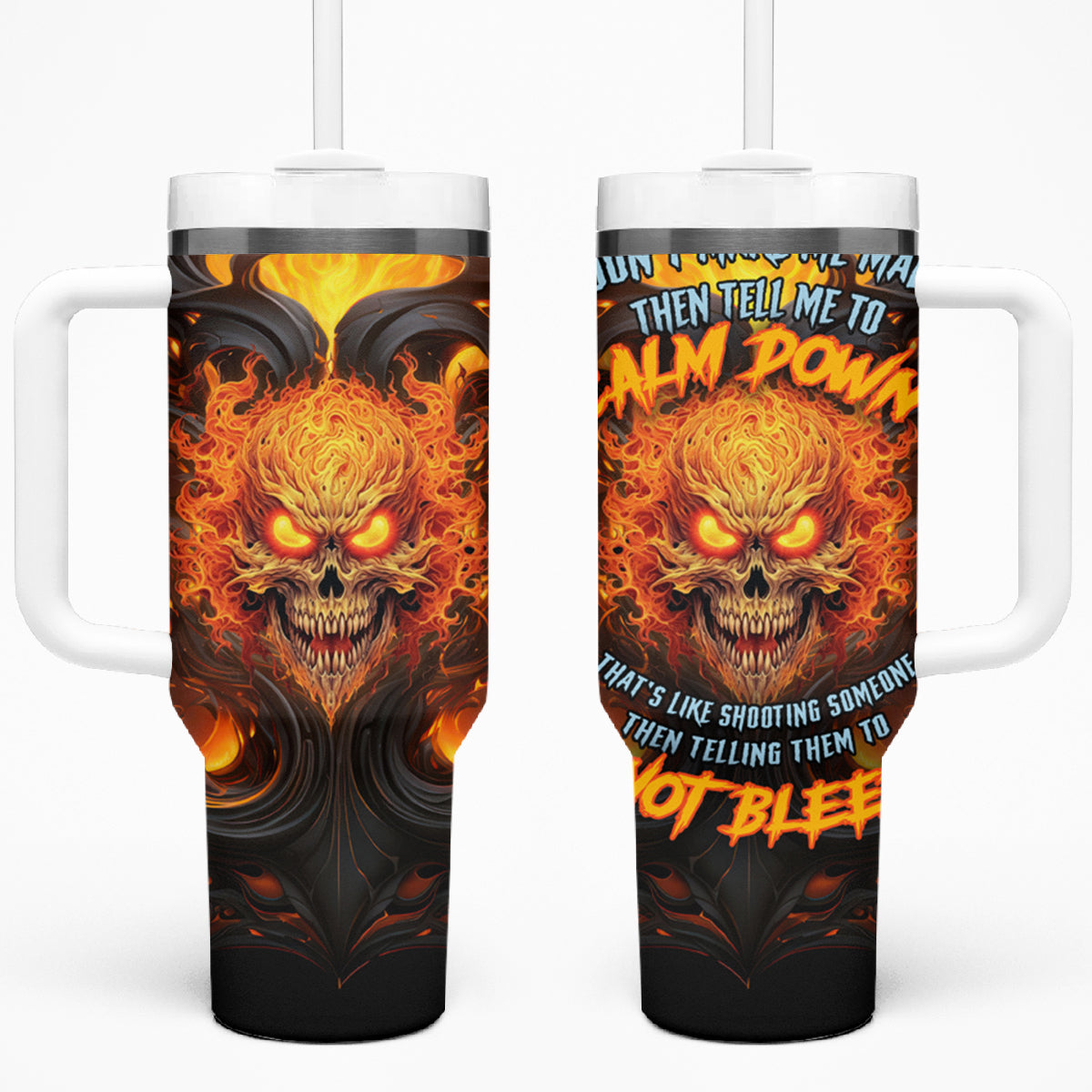 Don't Make Me Mad Tumbler With Handle - Wonder Print Shop