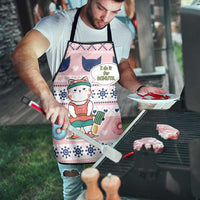 Cat I Do It For Donuts Christmas Apron Xmas Holiday Patterns - Wonder Print Shop