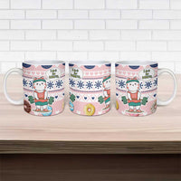 Cat I Do It For Donuts Christmas Ceramic Mug Xmas Holiday Patterns - Wonder Print Shop