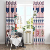Cat I Do It For Donuts Christmas Window Curtain Xmas Holiday Patterns - Wonder Print Shop