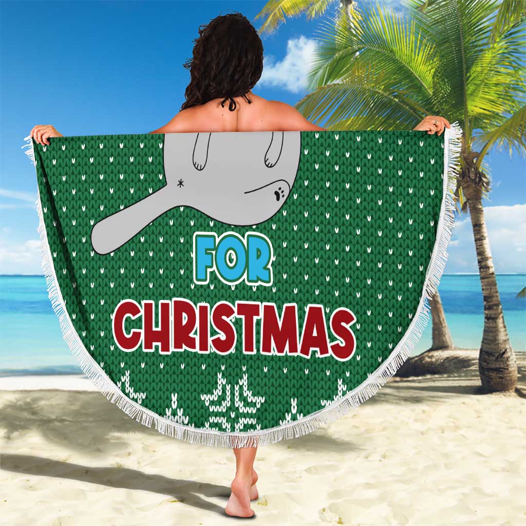 Cat Keep It Classy Christmas Beach Blanket Xmas Holiday Patterns - Wonder Print Shop