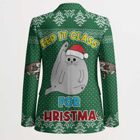Cat Keep It Classy Christmas Blazer Xmas Holiday Patterns - Wonder Print Shop