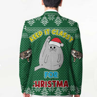 Cat Keep It Classy Christmas Blazer Xmas Holiday Patterns - Wonder Print Shop