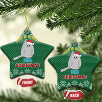 Cat Keep It Classy Christmas Ceramic Ornament Xmas Holiday Patterns - Wonder Print Shop