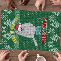 Cat Keep It Classy Christmas Puzzle Xmas Holiday Patterns - Wonder Print Shop